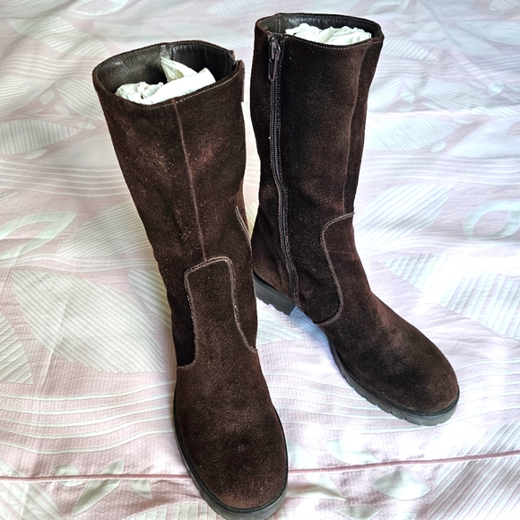 Barneys co-op suede leather boots - Picture 1 of 15